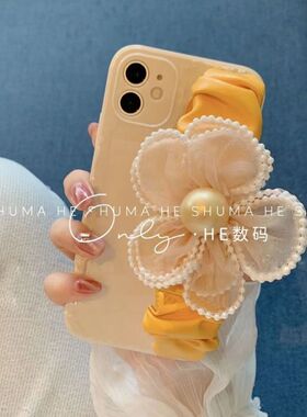 小清新花朵腕带y77日韩风y78m软y37女款vivo y36i/IQOO13/12/11s/IQOONEO10/9s pro+7se/6手机壳iqoo z9x/z8x