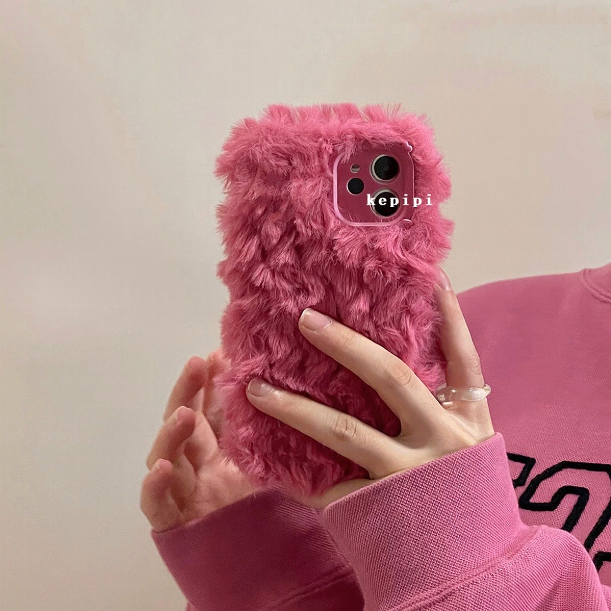 秋冬A1i简约纯色a3/a2m毛茸茸OPPOFindx8s+/7ultra/6pro毛绒A6PRO/a5/k11x/k12x/OPPO Reno14pro/13/12/11/10