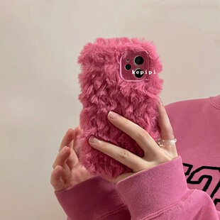 秋冬A1i简约纯色a3/a2m毛茸茸OPPOFindx8s+/7ultra/6pro毛绒A6PRO/a5/k11x/k12x/OPPO Reno14pro/13/12/11/10