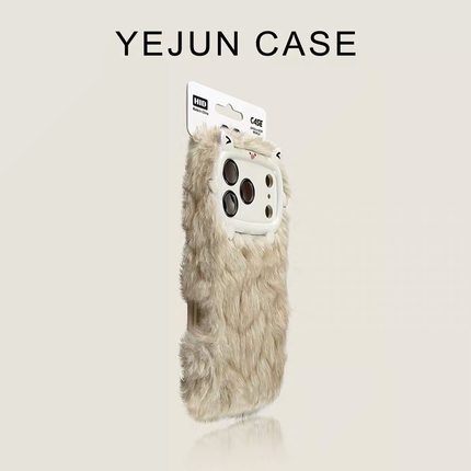 保暖手毛茸茸y77女y78m/vivo y37情侣y36i秋冬毛绒IQOO15/13/12男女IQOONEO11/10/9s pro+手机壳iqoo z9x/z8x