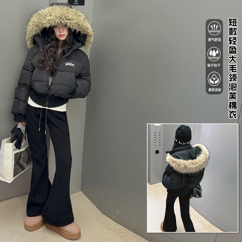 女童冬装加绒加厚外套2025新款女孩韩版大儿童棉衣服派克服棉袄冬