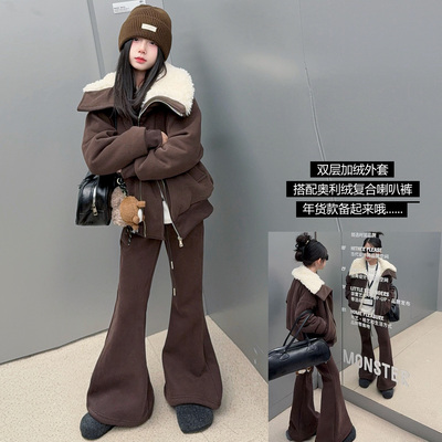 女孩大童洋气冬装衣服