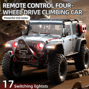 1:10全比例仿真烈马/牧马人越野攀爬车四驱RC遥控车玩具模型