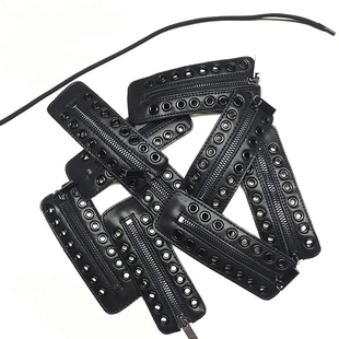 8孔马丁靴改造两穿拉链片配件 前系带换前拉链方便穿英伦 2020新款