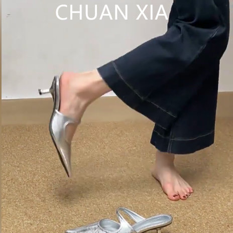 羊皮版！欧美风尖头一脚