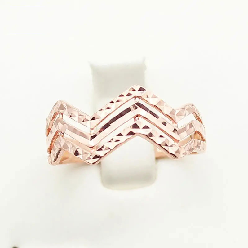 俄罗斯585紫金镂空戒指女款轻奢精致礼物时尚简约设计感气质个性