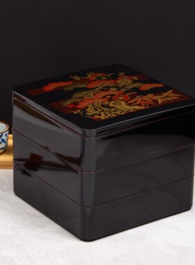 三层日式寿司盒 年饭盒 糖果盒 点心盒 外卖盒 礼品盒 料理盒