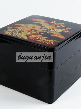 三层日式寿司盒日料刺身盒年饭盒糖果盒点心盒外卖打包料理茶果盒