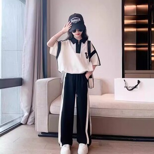 女童夏装套装2026新款洋气中大童夏季休闲运动两件套初春女孩衣服