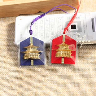 2026新品日本制金阁寺立体厄除御守除灾解难平安好运连连手机链