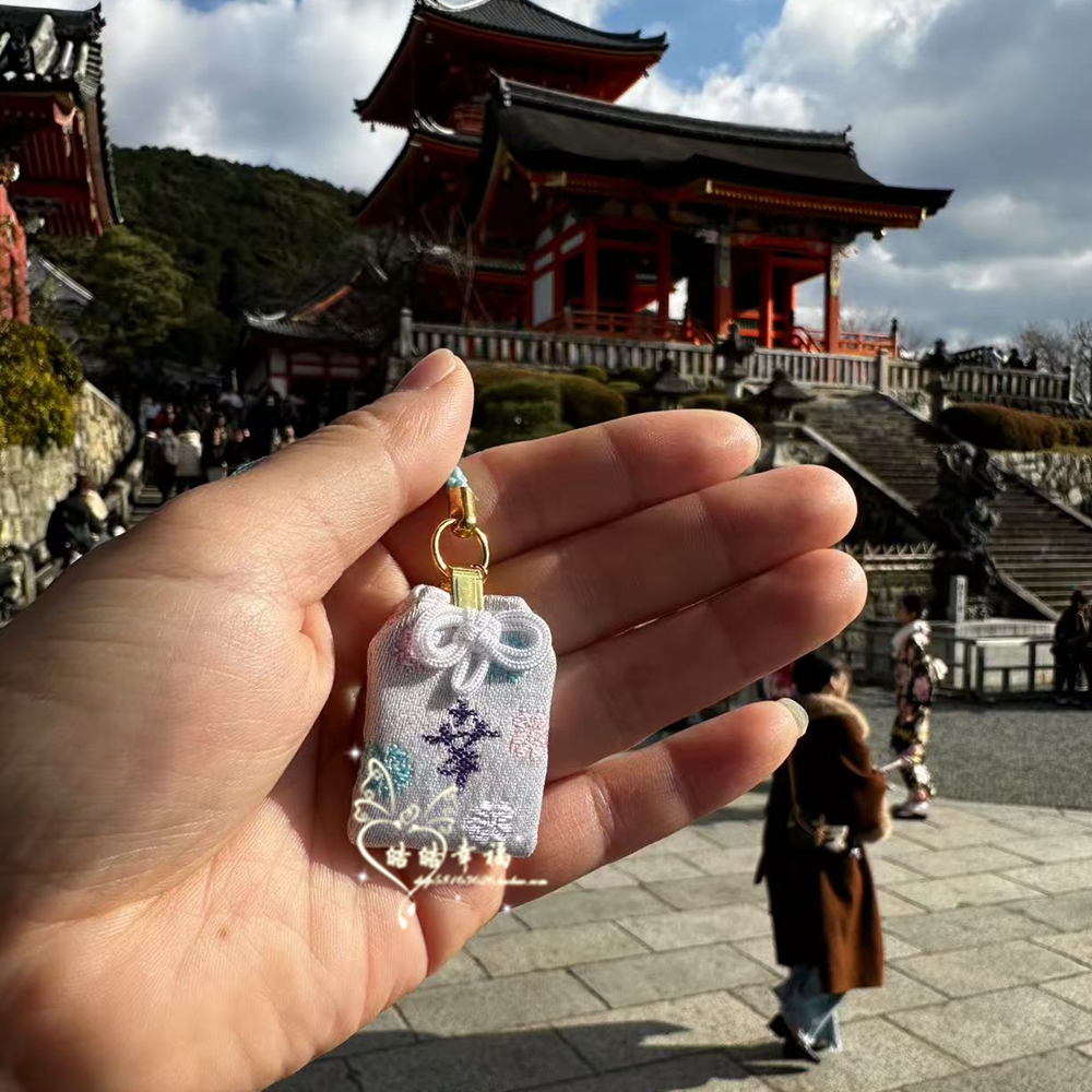 日本清水寺樱花季幸福守御守挂件