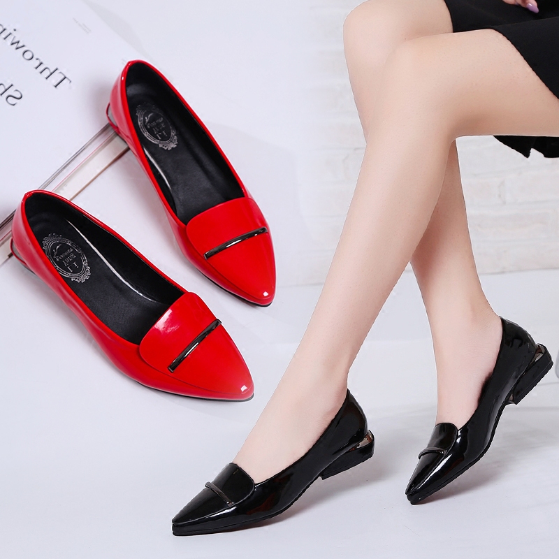 2020 new pattern spring and autumn Flat bottom Single shoes British style leisure time leather shoes Versatile Soft sister shoes Work shoes ladyin the Women's Shoes, Low shoes  category - from Buy2taobao.com to provide professional Taobao agent buy service