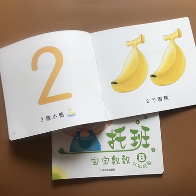 1-2-3岁托班宝宝认数字1-10 学前1到10数字教材书 幼儿初步认识形状 宝宝早教书3-4周岁智力幼儿益智游戏图书学前数学绘本学前教育