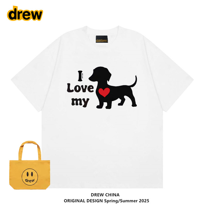 夏季我爱小狗潮牌休闲圆领Drew