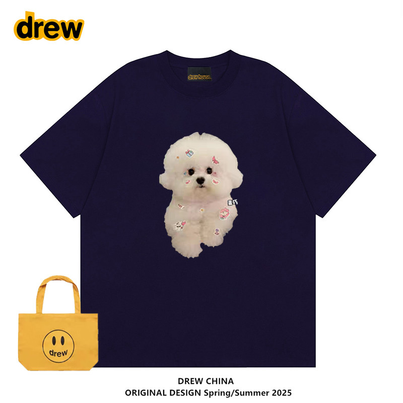 Drew比熊狗狗T恤可爱休闲百搭