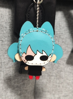 sallyface 游戏周边 手工真皮大头挂件钥匙扣