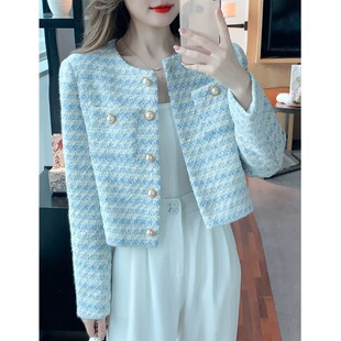 法式小香风外套女春秋款2025年新款小个子高级感气质名媛短款上衣