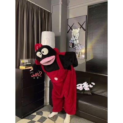 汉顿小丑鱼睡衣女冬季情侣卡通加厚珊瑚绒一体式大嘴搞怪连体睡袍