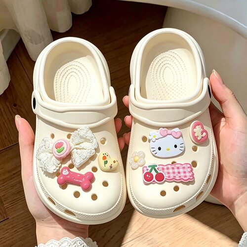 女童EVA软底可爱卡通洞洞鞋
