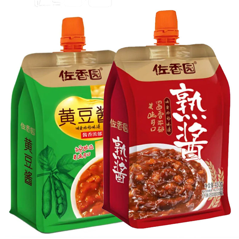 佐香园熟酱450g黄豆酱东北大豆酱豆瓣酱拌饭拌面蘸酱菜开袋即食