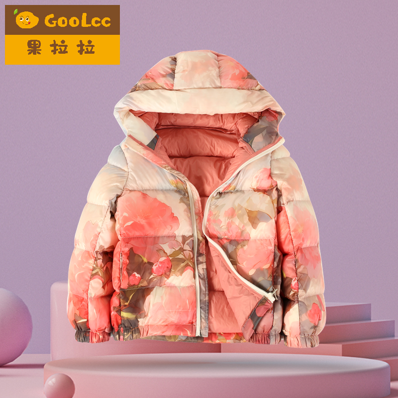 果拉拉短款加厚防风羽绒服
