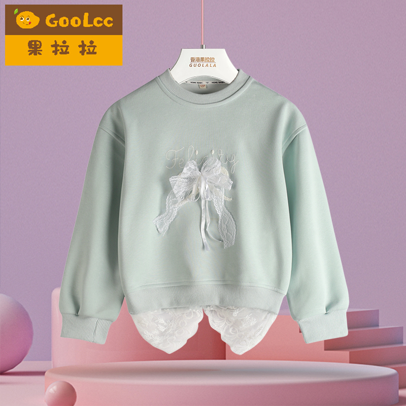 果拉拉春秋装卫衣洋气套头打底衫
