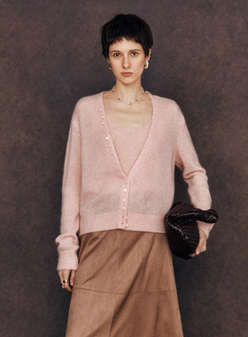 南非进口马海毛绵羊毛混纺毛衣吊带两件套女软糯亲肤慵懒感上衣