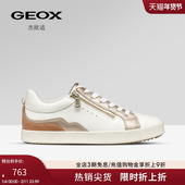 拉链设计感皮鞋 GEOX杰欧适秋冬经典 拼接板鞋 休闲透气