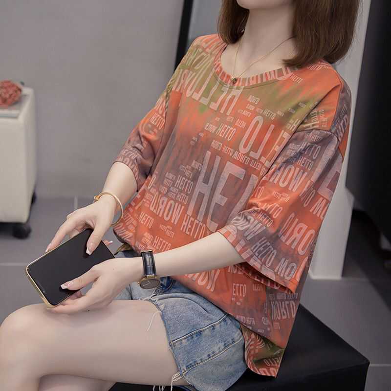 短袖韩版薄款纯棉大码女装