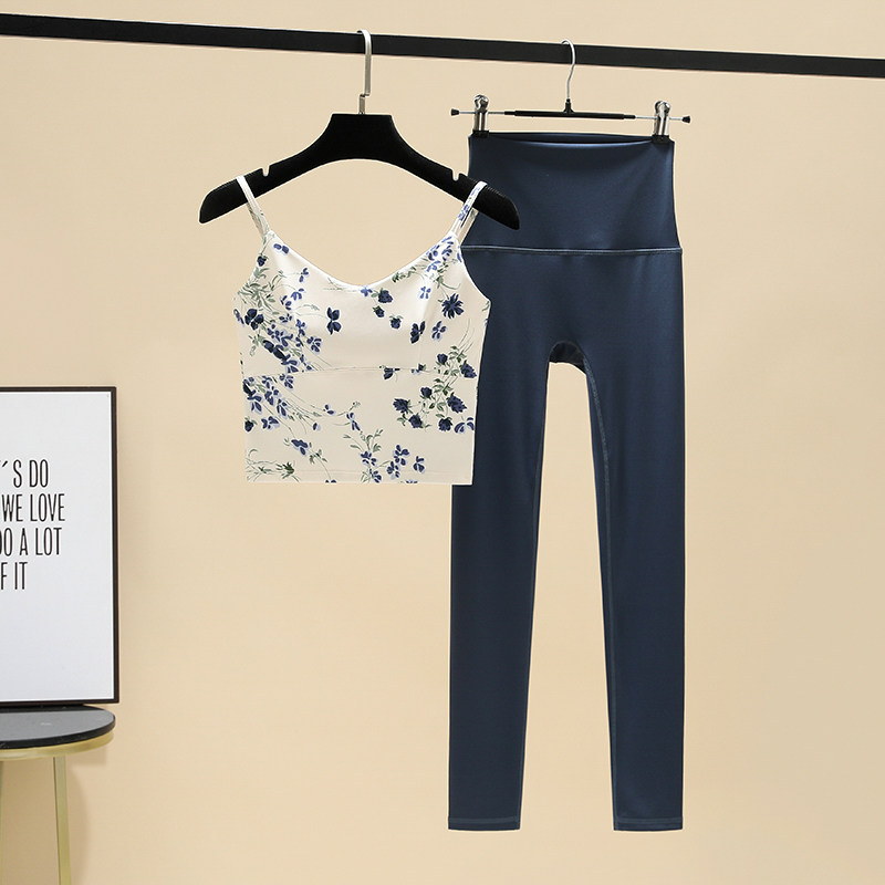 绝美瑜伽服套装女夏季薄款裸感印花高级感速干透气运动美背健身衣,运动/瑜伽/健身/球迷用品,瑜伽套装,淘宝优惠券,粉丝福利购,淘宝优惠卷