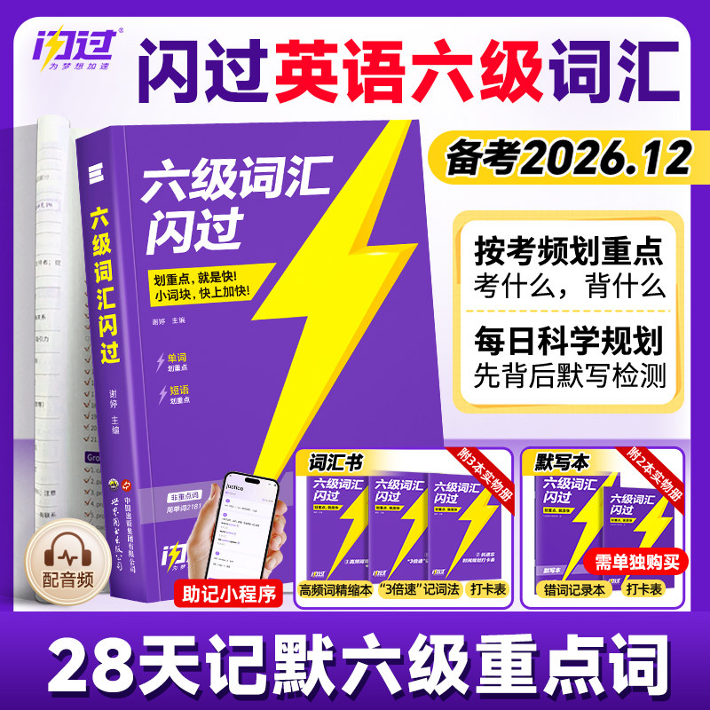 闪过英语六级词汇大学英语CET6图片