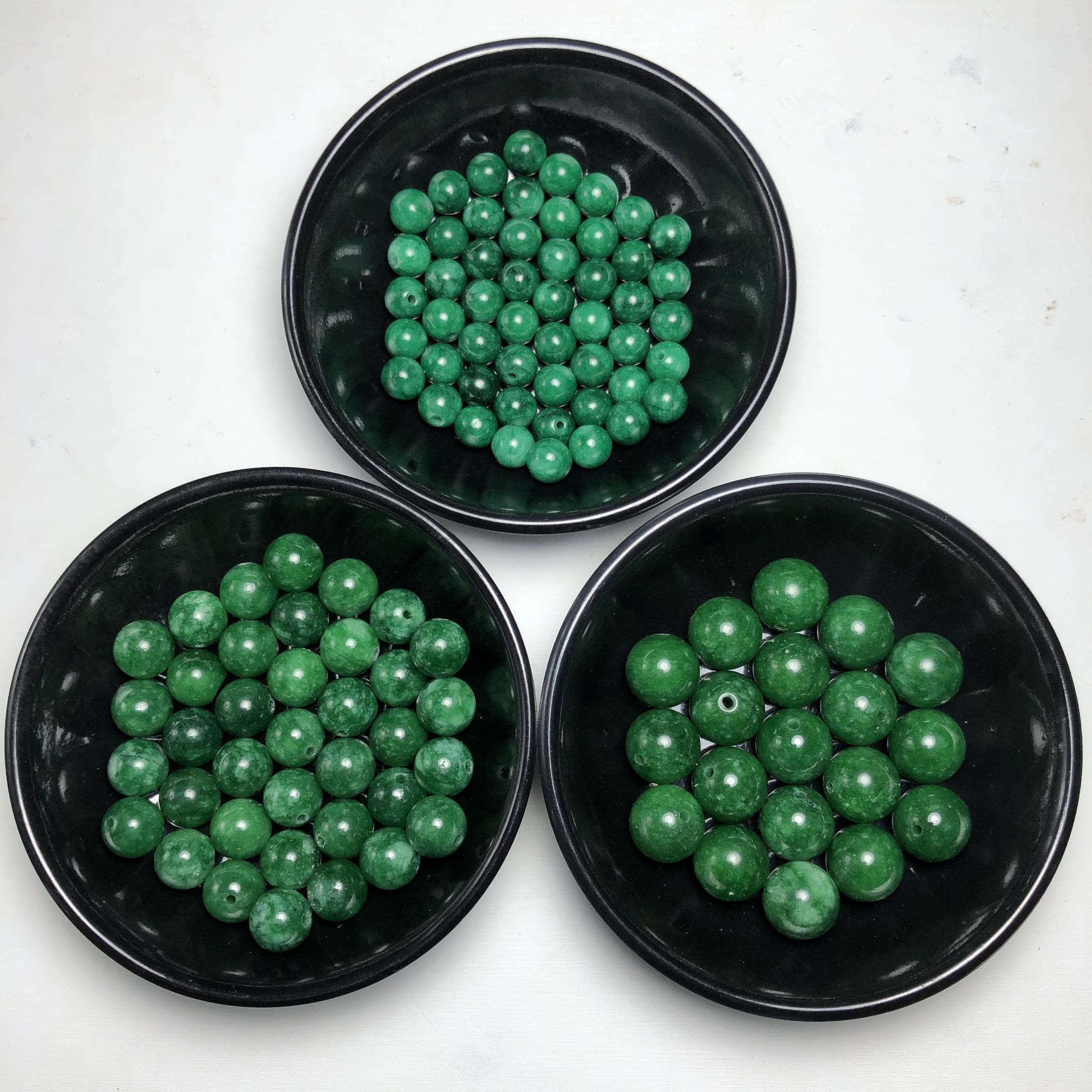 diy天然铁龙生翡翠编织散珠新品