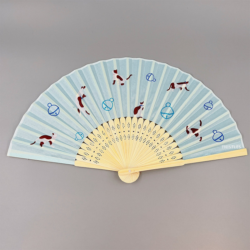大创日本卡通木质古典和风折叠扇