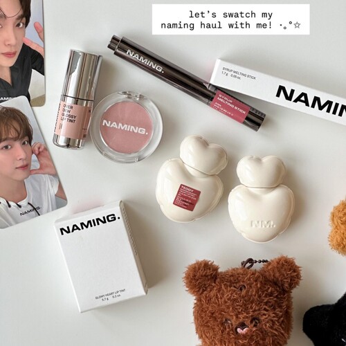 韩国直邮#NAMING水光爱心唇釉GLOWY镜面持久嫩粉色通勤日常显白