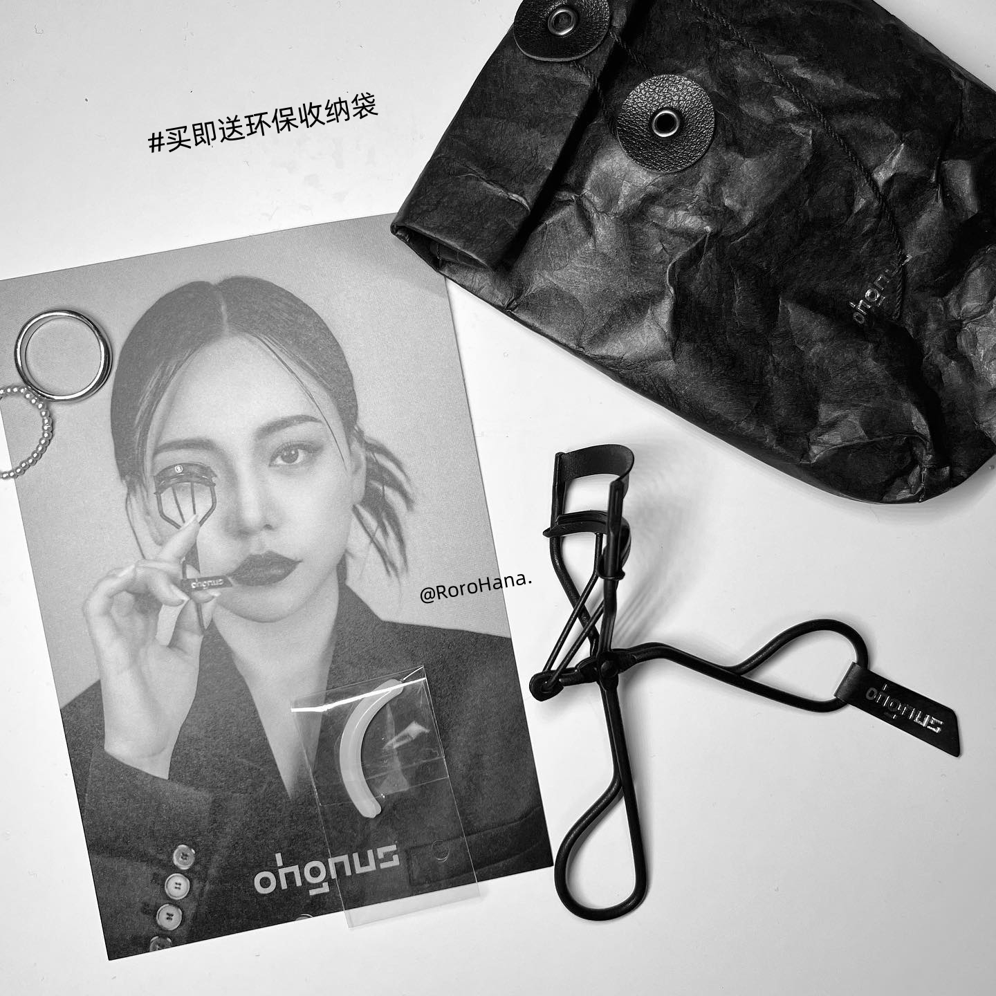 新品#韩国OHGNUS睫毛夹持久卷翘不塌一夹即翘太阳花送替换胶条