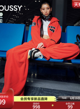 MOUSSY x AVIREX合作款 2026春季新品阔腿休闲长裤010IAF01-5651