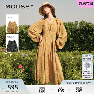 南法度假風(fēng)碎花氣質(zhì)浪漫連衣裙028ISX33 MOUSSY 夏季 新品 3711