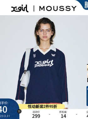 MOUSSY  早春新品美式校园风针织衫女010GAL01-5260