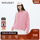 MOUSSY 1012 休闲圆领套头字母宽松卫衣女028IAZ90 秋季 新品