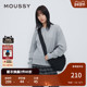 MOUSSY 2851 休闲风做脏开裂印花圆领卫衣女028HAA90 冬季 新品