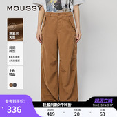 日系休闲风工装 新品 裤 宽松休闲裤 0521 MOUSSY 女028HAZ30 春季