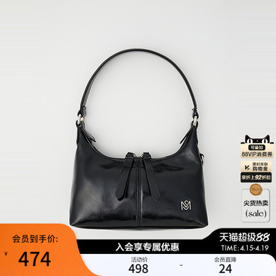 MOUSSY 2026春季新品甜酷野性豹纹双拉链单肩腋下包010IA355-5011
