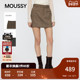 MOUSSY 3631 复古通勤风高腰A字粗花呢短裙010IA331 冬季 新品
