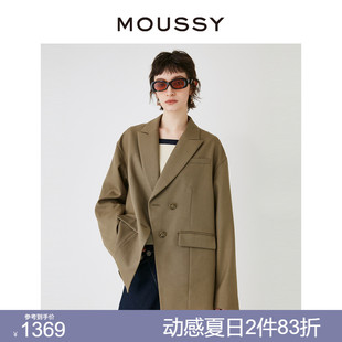 外套028HSZ30 气质日杂风后背不规则通勤西装 0461 2024新品 MOUSSY