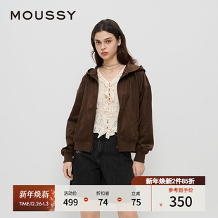 复古感玫瑰压花外套028HAZ80 MOUSSY 美式 新品 1191 秋季