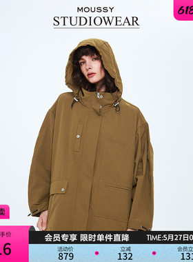STUDIOWEAR x MOUSSY春季新品户外风夹克外套女028ISA30-1701
