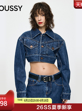 MOUSSY x Vaquera联名 2026春季新品短款牛仔外套010JSF01-0101
