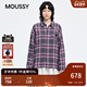 白鹿同款 6611 010IAF01 MOUSSY&酷洛米合作款 秋品撞色格子衬衫