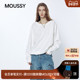慵懒简约风纯色oversize卫衣女031JSA80 MOUSSY 2026早春新品 1001