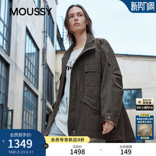 风多口袋宽松夹克外套028IAZ30 复古工装 1025 新品 MOUSSY春季